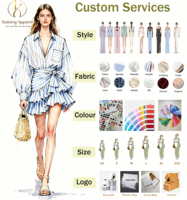 Conception personnalisée de vêtements de marque, fabricant de haute qualité, fabricants de robes, fabrication de vêtements pour femmes sur mesure