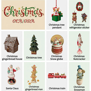 Globe de neige personnalisé OEM <span class=keywords><strong>en</strong></span> résine, fait main, avec <span class=keywords><strong>Père</strong></span> Noël, base et couronne, pour cadeaux de décoration de Noël personnalisés pour la maison - Product Image 4