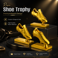Trophée en résine écologique poli, gravé au laser en 3D, pour événements sportifs universitaires, cadeau de récompense