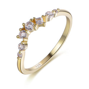 Anelli placcati in oro 14k 18k 925 da donna O-ring in oro 18k - Product Image 4