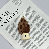 Porte-clés pendentif en peluche de la série Légumes Mignons, rembourré en coton PP, en forme de champignon Lingzhi, jouet breloque adorable et réaliste, cadeau pour machine à griffes