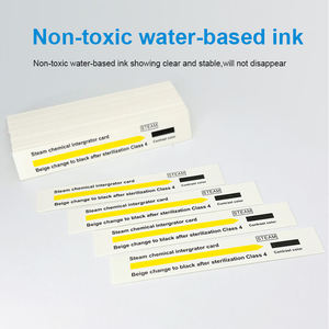 Tarjeta Indicadora Química <span class=keywords><strong>de</strong></span> Vapor Clase 4, Precio <span class=keywords><strong>de</strong></span> Fábrica OTS, Certificaciones EN868-7 ISO11140, Color Amarillo y Negro - Product Image 4