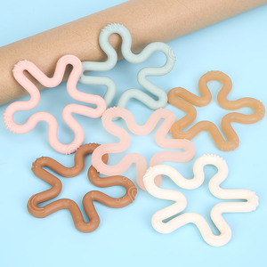 Usine doux sûr sensoriel autisme dentition jouets à mâcher Silicone bébé corail boule de dentition pour bébés - Product Image 3
