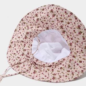 Spring Summer Outdoor Travel Bucket <b>Hat</b> Flower Pattern Wide Brim Bucket <b>Hat</b> Pastoral Style Trendy Foldable Fisherman <b>Hat</b> - Product Image 6