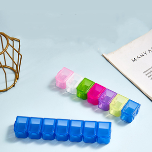JUXINDA Pilulier Boîte à médicaments hebdomadaire avec double couche <span class=keywords><strong>pour</strong></span> supplément vitaminé matin nuit Étui de rappel de médicaments - Product Image 1