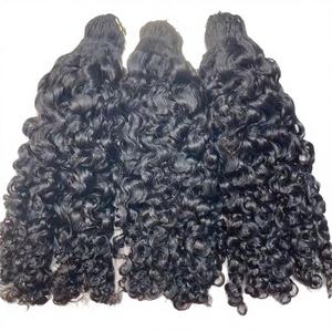 Extensiones de Cabello Humano Virgen Indio Real Sin Procesar, Doble Trama a Máquina, Todos los Colores, Paquetes para Permanente, Calidad de Salón, Cutícula Alineada - Product Image 3