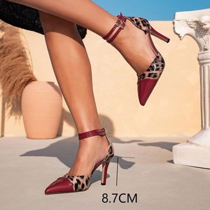 Chaussures de mariée patchwork Graffiti pour femme, à talons hauts, pour la danse formelle, avec bout pointu fin, respirantes, antidérapantes, été - Product Image 5