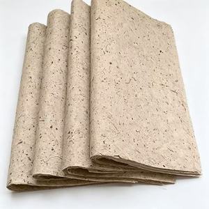 Natural <b>Handmade</b> Mulberry Bark <b>Paper</b> With Rough Textured Surface For Floral Bouquet Wrapping And Luxury Gift Box Packaging - Product Image 3