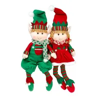 2022ร้อนขายตุ๊กตาคริสต์มาสเอลฟ์ยัดของเล่นตุ๊กตาสาวและเด็กของเล่นตุ๊กตาสำหรับของขวัญคริสต์มาส