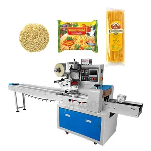 Fully Automatic Pillow Bag Flow Horizontal Instant Noodles Spaghetti Pasta Noodles Packing Machine