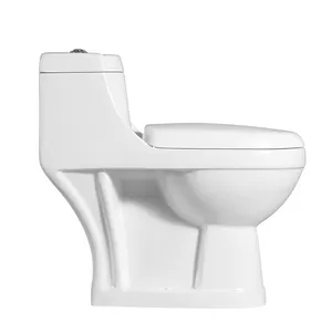 Sifone di Scarico di Un Pezzo Inodoro di Ceramica Senza Montatura Doppio Scarico Sifone Jet Bagno Tipi WC Bagno WC