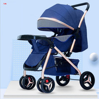 Nouvelle conception 2021 Yobe Baby YB-CT01 Poussette manuelle multicolore Système de voyage Pliable Cadre en alliage d'aluminium Roues Charge de 15 kg