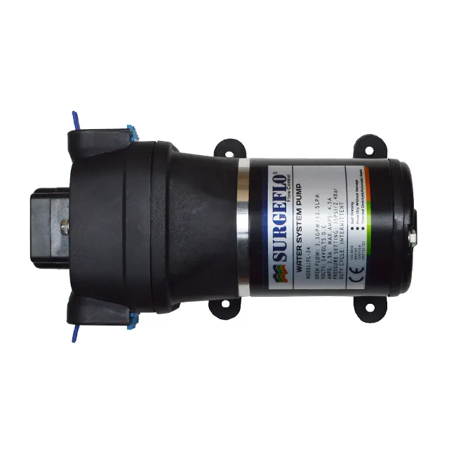 Surgeflo-345Hot vente de haute qualité fabriqué en Chine vente directe 12V mini pompe à eau à membrane électrique pour la pulvérisation pour RV