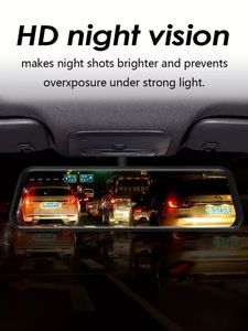 Nouvelle caméra de tableau de bord IPS avec écran tactile 10 pouces, double objectif 1080P, vision nocturne, WiFi et contrôle par application, garantie 1 an pour enregistreur vidéo embarqué - Product Image 5