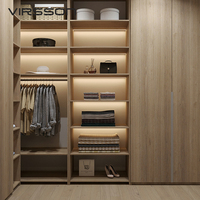 Armario Moderno de Lujo con Puerta Batiente de Madera Maciza Ecológica y Resistente a la Humedad, Mueble Duradero para Dormitorio, Villa, Apartamento, Hotel