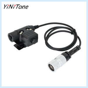 U94 كابل <span class=keywords><strong>PTT</strong></span> مع قابس NATO سماعة رأس 6 دبوس محول دفع إلى التحدث لراديو Tac مدمج لمستخدمي جهاز الاتصال اللاسلكي - Product Image 2