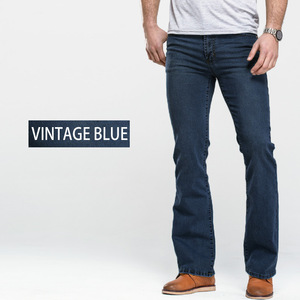 Venta al por mayor ligeramente acampanado Slim Fit famoso pantalones desgastados estiramiento versión suelta Denim Plus Size Brand Jeans de hombre - Product Image 6