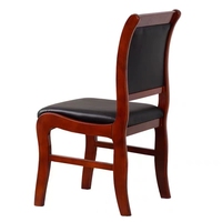 Fabricant chinois de mobilier de bureau, chaise de bureau moderne en cuir avec accoudoirs, chaise de conférence et de formation à structure en bois pour