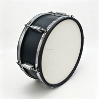 14 *5.5 Inch Black Wood Electric Snare Drums Set Kit with 6 Trigger Pad Portable