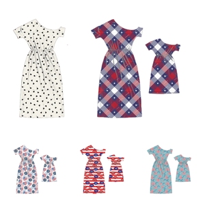 Offre Spéciale 4th <span class=keywords><strong>juillet</strong></span> Mère et <span class=keywords><strong>fille</strong></span> correspondant tenues mère et <span class=keywords><strong>fille</strong></span> robes filles robes d'été en gros prix - Product Image 1