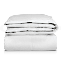 Prix direct usine couette à rayures de lit durable fait à la main blanc king size 60% couette en duvet d'oie