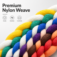 Bracelet tressé à libération rapide pour Samsung Galaxy Watch Active 3 4 5 6 7 Gear 2 S3 40 42 44 45 46 47mm, bracelet sport en nylon magnétique