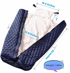Coperta in <span class=keywords><strong>pile</strong></span> per sedia a rotelle per la parte inferiore del corpo - Coperte impermeabili per adulti e bambini, coperta da bracciolo per anziani - con tasca e cerniera - Product Image 3