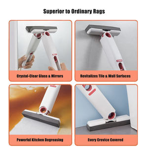 Mini fregona de esponja portátil plegable de escritorio potente autoexprimible para limpiador de manos libres de cocina - Product Image 5