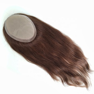 Perruque de <span class=keywords><strong>cheveux</strong></span> <span class=keywords><strong>naturels</strong></span> à Base supérieure en dentelle Mono personnalisée, <span class=keywords><strong>postiche</strong></span>, système de remplacement, Patch de <span class=keywords><strong>cheveux</strong></span> pour femmes - Product Image 1