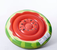 Bouée gonflable en forme de pastèque, lit flottant en PVC pour piscine, plage et fêtes aquatiques estivales