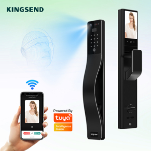 3D Face Recognition Aluminum <b>Smart</b> Door Lock with <b>Camera</b> and Cloud Storage for Wood/Aluminum/Steel Doors Tuya App Control - Product Image 2