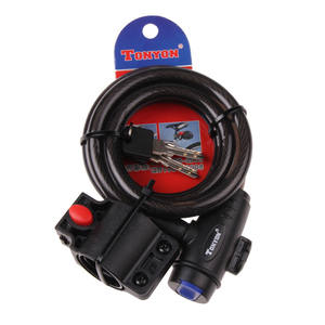 Verrou de sécurité à clé résistant à la rouille pour vélo de montagne et de route Tokyom Bike Cable Lock Ty588e noir - Product Image 3