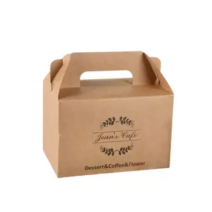 Factory Wholesale Cheap Free Sample Custom Logo Bakery Cake Mini Cupcake Food Egg Tart Packaging Paper Box
