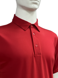 เสื้อโปโลแขนสั้นผู้ชายแห้งเร็วและระบายอากาศได้ดีเสื้อถัก200gsm ซิงเกิ้ลคอปกตั้ง91% โพลีเอสเตอร์9% สแปนเด็กซ์ - Product Image 3