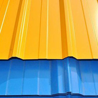 Maison Panneau Construction Bâtiment Ppgi Couleur Enduit Prépeint Galvanisé Tôle de Toiture Ondulée