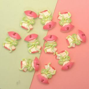 Kawaii <span class=keywords><strong>Happy</strong></span> Girl FlowerFlatback cabujones de resina Fit Hair Bow Center DIY joyería para accesorios de decoración de teléfono - Product Image 3