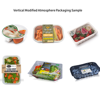 Machine d'emballage sous vide MAP-450, scelleuse de barquettes à atmosphère modifiée pour aliments, viande, poisson, plats préparés, remplissage d'azote, scelleuse de barquettes