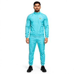 Mens Windproof <b>Waterproof</b> Training <b>Tracksuit</b> 100% Nylon Durable Full Zip Sports Jacket Jogger Pants Two Piece Sportswear Set - Product Image 1