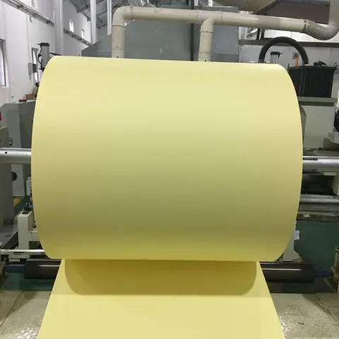 Minghui Single Side Silicone Without PE Custom Order 60gsm Yellow Chemical Specialty Paper Customized Silicone Adhesives