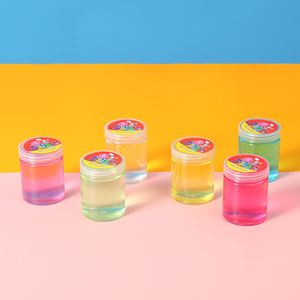 Custom Logo OEM Brand 150g Clear Colorful Crystal Fluffy Non Toxic Charming <b>Slime</b> <b>Set</b> for 5 to 7 Years Unisex Kids - Product Image 3