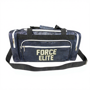 Sac de voyage personnalisé avec <span class=keywords><strong>nom</strong></span> en paillettes noires, logo personnalisé, sac à paillettes pour équipe de cheerleading et gymnastique - Product Image 1