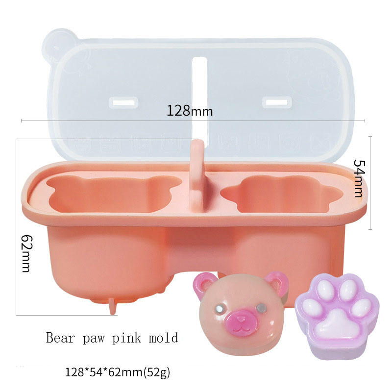 Moule rose patte d'ours D5078-2