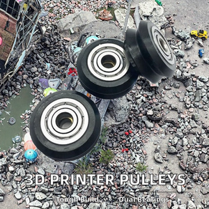 Poulie en plastique POM à double roulement, diamètre de trou de 4 mm à 10 mm, pour imprimantes 3D, usage de synchronisation avec aluminium BX16 BX24 BW25, personnalisable OEM - Product Image 3