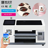 Imprimante UV multifonctionnelle Reeleyin A3 à plat pour patchs TPU, logos, autocollants – Machine de personnalisation en libre-service