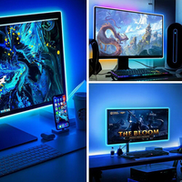 Kit de bande lumineuse LED à effet de poursuite, couleur de rêve, écran intelligent à illusion, synchronisation de l'affichage, bande adhésive pour téléviseur HD, ordinateur, e-sport