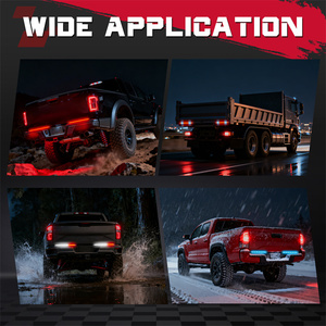 2 barres lumineuses LED tout-terrain de 19 pouces avec feux de freinage, de direction, de positionnement et de stationnement pour camionnette, feux arrière 12V - Product Image 3