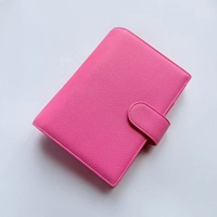 Nueva Carpeta Personalizada Colorida A6, Funda para Cuaderno, Planificador con 6 Anillas, Carpeta para Presupuesto con Logotipo Grabado