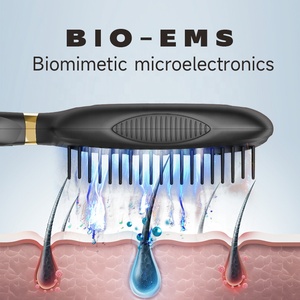 Vente chaude lumière rouge électrique croissance des cheveux peigne Portable masseur de cheveux EMS cuir chevelu masseur applicateur <span class=keywords><strong>brosse</strong></span> pour la croissance des cheveux du cuir chevelu - Product Image 3