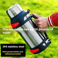 Grande capacité 304 acier inoxydable isolé bouilloire hommes en plein air voyage Thermos bouteille vide flacons tasses pour le sport