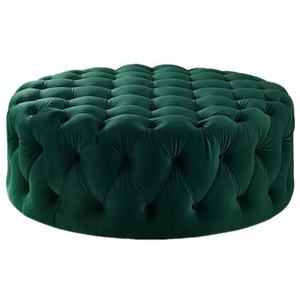 Hot Selling Modern Home Furniture Round <strong>Velvet</strong> Fabric Tufted Pouf Ottoman Stool <strong>Coffee</strong> <strong>Table</strong> - Product Image 3